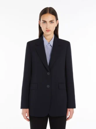 Eénrijige cady-blazer, marineblauw