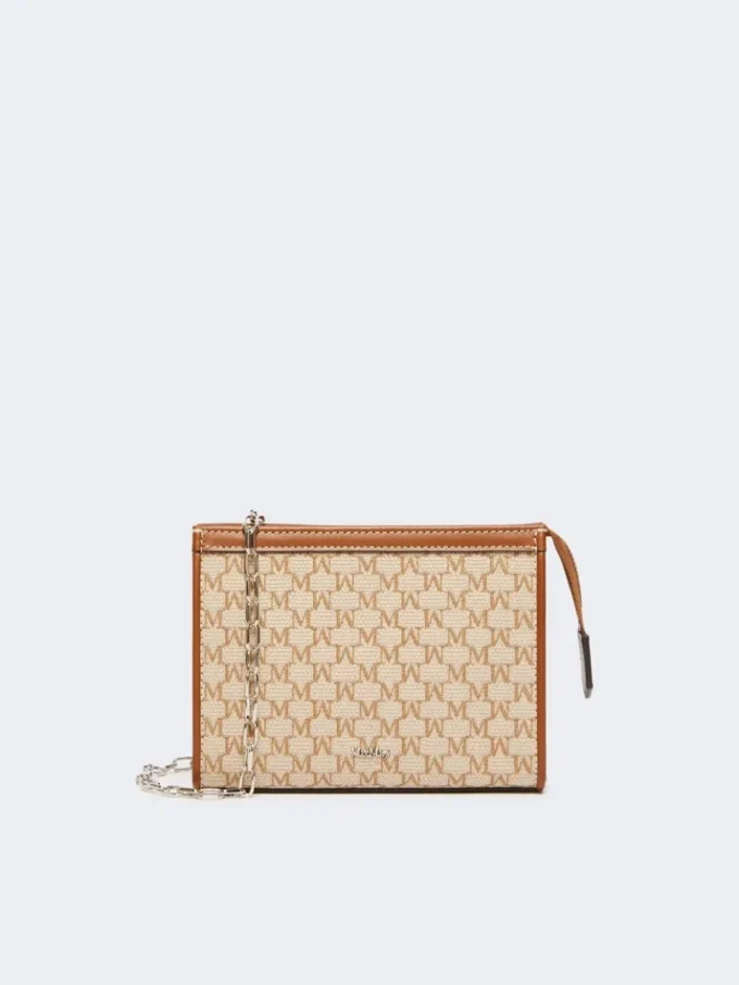 Extra klein zakje van katoenjacquard, hazelnootbruin Extra klein zakje van katoenjacquard, hazelnootbruin