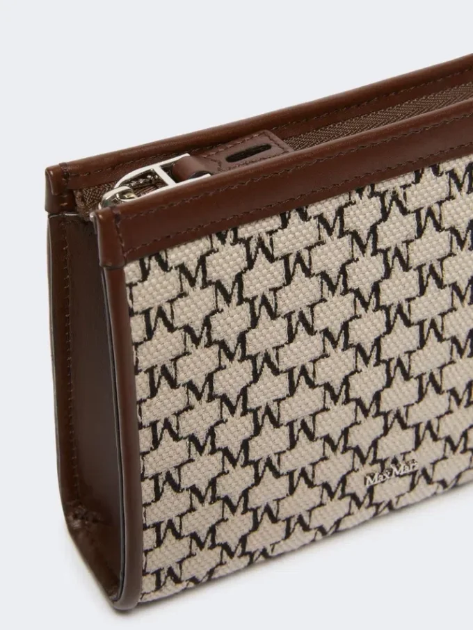 Extra klein zakje van katoenjacquard, zwart Extra klein zakje van katoenjacquard, zwart