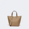 Extra kleine leren Archetipo-tas, modderkleur Extra kleine leren Archetipo-tas, modderkleur