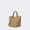 Extra kleine leren Archetipo-tas, modderkleur Extra kleine leren Archetipo-tas, modderkleur