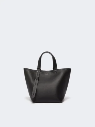 Extra kleine leren Archetipo-tas, zwart