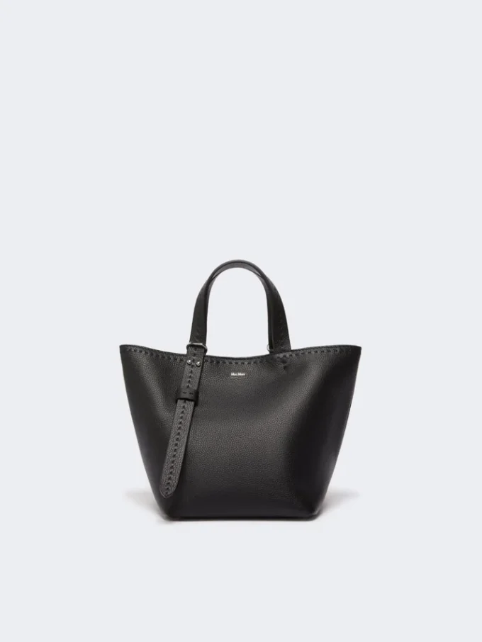 Extra kleine leren Archetipo-tas, zwart Extra kleine leren Archetipo-tas, zwart