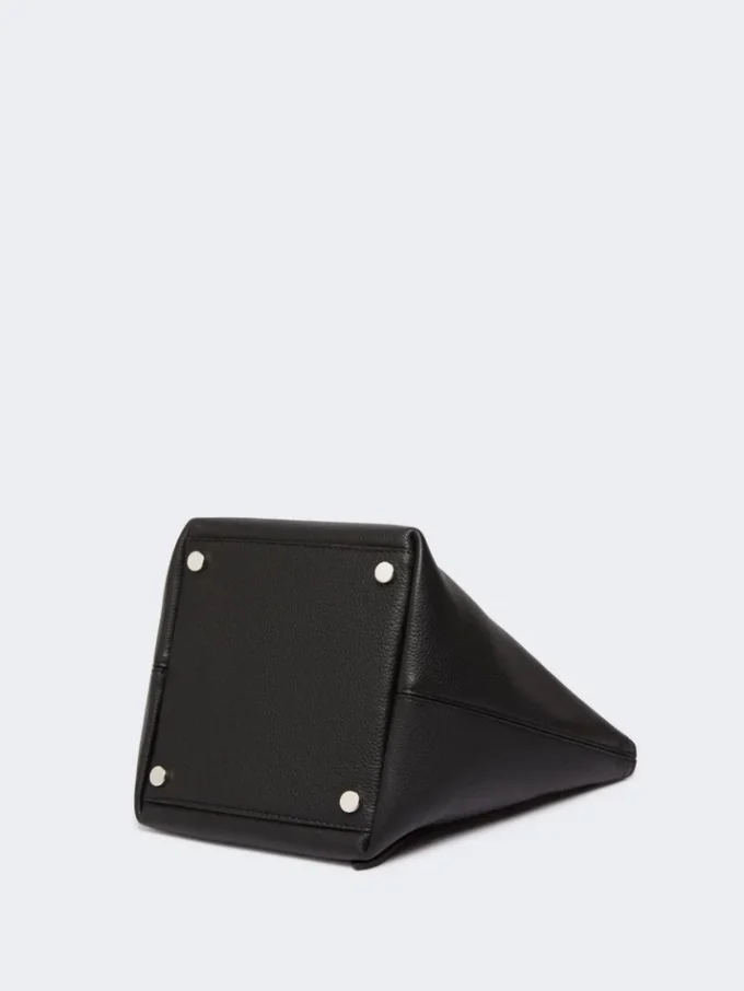 Extra kleine leren Archetipo-tas, zwart Extra kleine leren Archetipo-tas, zwart