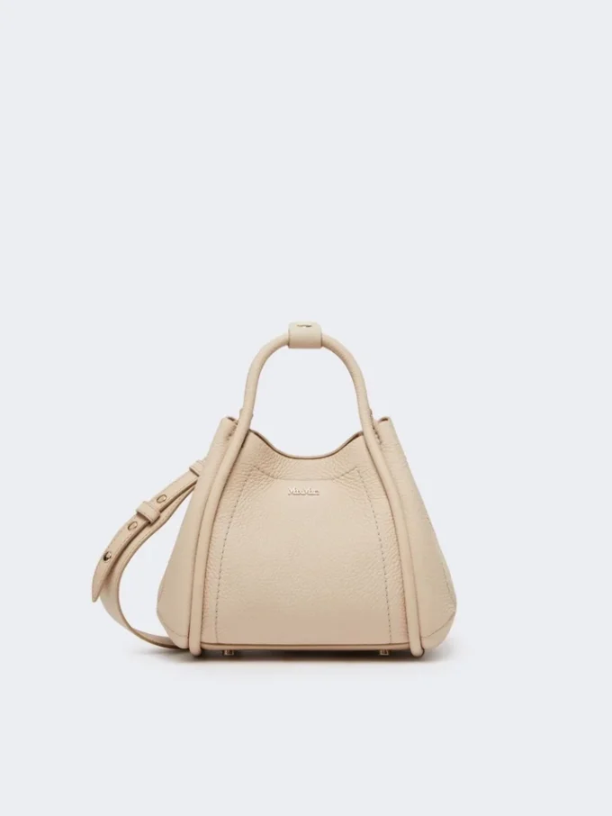 Extra kleine leren maritieme tas, ijsblauw Extra kleine leren maritieme tas, ijsblauw