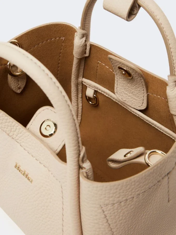Extra kleine leren maritieme tas, ijsblauw Extra kleine leren maritieme tas, ijsblauw