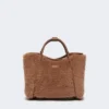 Extra kleine marine tas van teddy-stof, camel Extra kleine marine tas van teddy-stof, camel