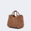 Extra kleine marine tas van teddy-stof, camel Extra kleine marine tas van teddy-stof, camel