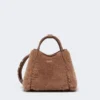 Extra kleine marine tas van teddy-stof, camel Extra kleine marine tas van teddy-stof, camel