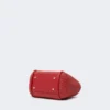 Extra kleine maritieme tas met raffia-look en mandvlechtwerk, rood