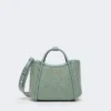 Extra kleine maritieme tas met raffia-look en mandvlechtwerk, saliegroen Extra kleine maritieme tas met raffia-look en mandvlechtwerk, saliegroen
