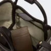 Extra kleine tas in maritieme stijl met ruitpatroon in mandvlechtwerk, donkerbruin Extra kleine tas in maritieme stijl met ruitpatroon in mandvlechtwerk, donkerbruin