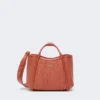Extra kleine tas in raffia-look met mandvlechtwerk, terracotta Extra kleine tas in raffia-look met mandvlechtwerk, terracotta