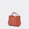 Extra kleine tas in raffia-look met mandvlechtwerk, terracotta Extra kleine tas in raffia-look met mandvlechtwerk, terracotta