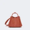 Extra kleine tas in raffia-look met mandvlechtwerk, terracotta Extra kleine tas in raffia-look met mandvlechtwerk, terracotta