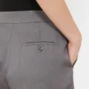 Gabardine wollen short, middengrijs Gabardine wollen short, middengrijs