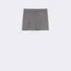 Gabardine wollen short, middengrijs Gabardine wollen short, middengrijs