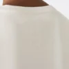 Geborduurd jersey T-shirt, zandkleur Geborduurd jersey T-shirt, zandkleur