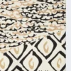 Gedrukte oversized zijden sjaal, beige Gedrukte oversized zijden sjaal, beige