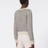 Gepatronneerd vest van wol en kasjmier, beige Gepatronneerd vest van wol en kasjmier, beige