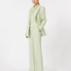 Getailleerde blazer van wolcrêpe, groen Getailleerde blazer van wolcrêpe, groen