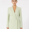 Getailleerde blazer van wolcrêpe, groen Getailleerde blazer van wolcrêpe, groen