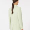 Getailleerde blazer van wolcrêpe, groen Getailleerde blazer van wolcrêpe, groen