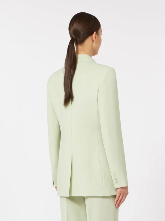 Getailleerde blazer van wolcrêpe, groen Getailleerde blazer van wolcrêpe, groen