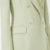 Getailleerde blazer van wolcrêpe, groen Getailleerde blazer van wolcrêpe, groen