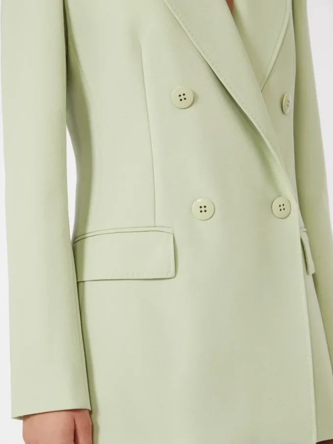 Getailleerde blazer van wolcrêpe, groen Getailleerde blazer van wolcrêpe, groen