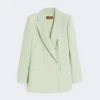 Getailleerde blazer van wolcrêpe, groen Getailleerde blazer van wolcrêpe, groen