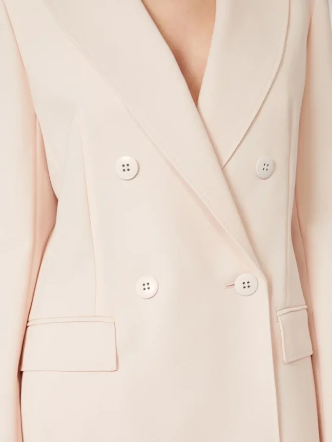Getailleerde blazer van wolcrêpe, roze Getailleerde blazer van wolcrêpe, roze