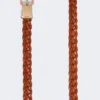 Geweven leren riem, roestkleur Geweven leren riem, roestkleur