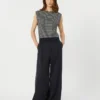 Gilet van katoengaren, marineblauw Gilet van katoengaren, marineblauw