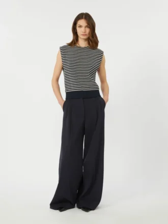 Gilet van katoengaren, marineblauw