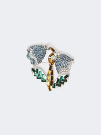 Glazen broche, avio