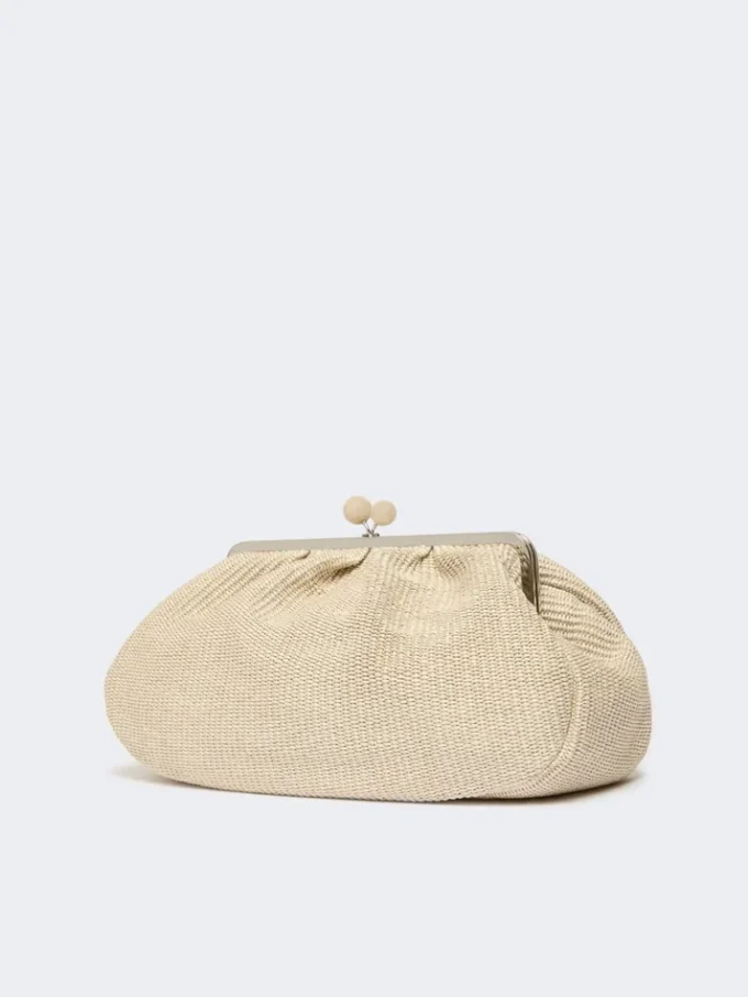 Grote pasticcino-tas met raffia-effect, tortelduif Grote pasticcino-tas met raffia-effect, tortelduif