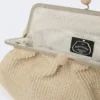 Grote pasticcino-tas met raffia-effect, tortelduif Grote pasticcino-tas met raffia-effect, tortelduif