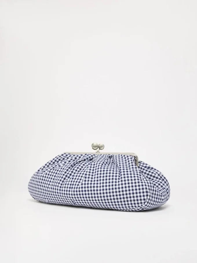 Grote Pasticcino-tas van katoen met gingham-ruit, ultramarijn Grote Pasticcino-tas van katoen met gingham-ruit, ultramarijn