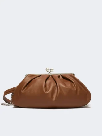 Grote Pasticcino-tas van schapenleer, tabak
