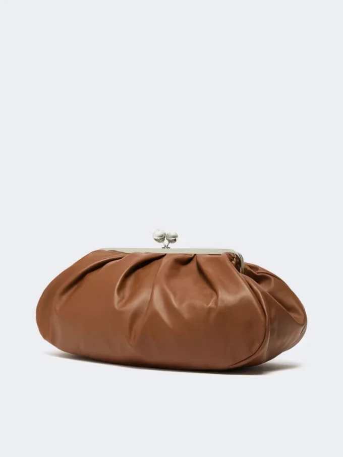 Grote Pasticcino-tas van schapenleer, tabak