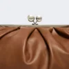 Grote Pasticcino-tas van schapenleer, tabak