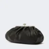 Grote Pasticcino-tas van schapenleer, zwart