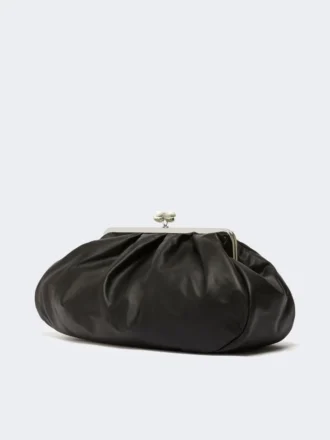 Grote Pasticcino-tas van schapenleer, zwart Grote Pasticcino-tas van schapenleer, zwart