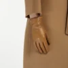Handschoenen van nappaleer, tabakskleur