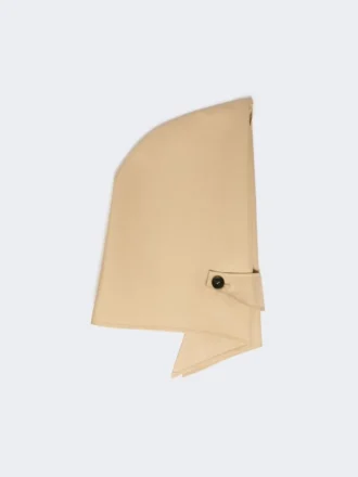 Hoed-foulard van waterafstotende gabardine, beige Hoed-foulard van waterafstotende gabardine, beige