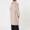 Iconische Teddy Bear Icon Coat van alpaca en wol, beige