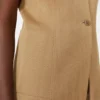 Jacquard jersey vest met krijtstreep, desert Jacquard jersey vest met krijtstreep, desert