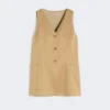 Jacquard jersey vest met krijtstreep, desert Jacquard jersey vest met krijtstreep, desert