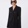 Jersey blazer, zwart Jersey blazer, zwart
